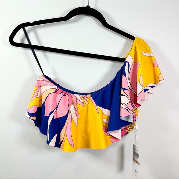 Trina Turk Breeze Asymmetrical Off The Shoulder Top - Picture 3 of 16